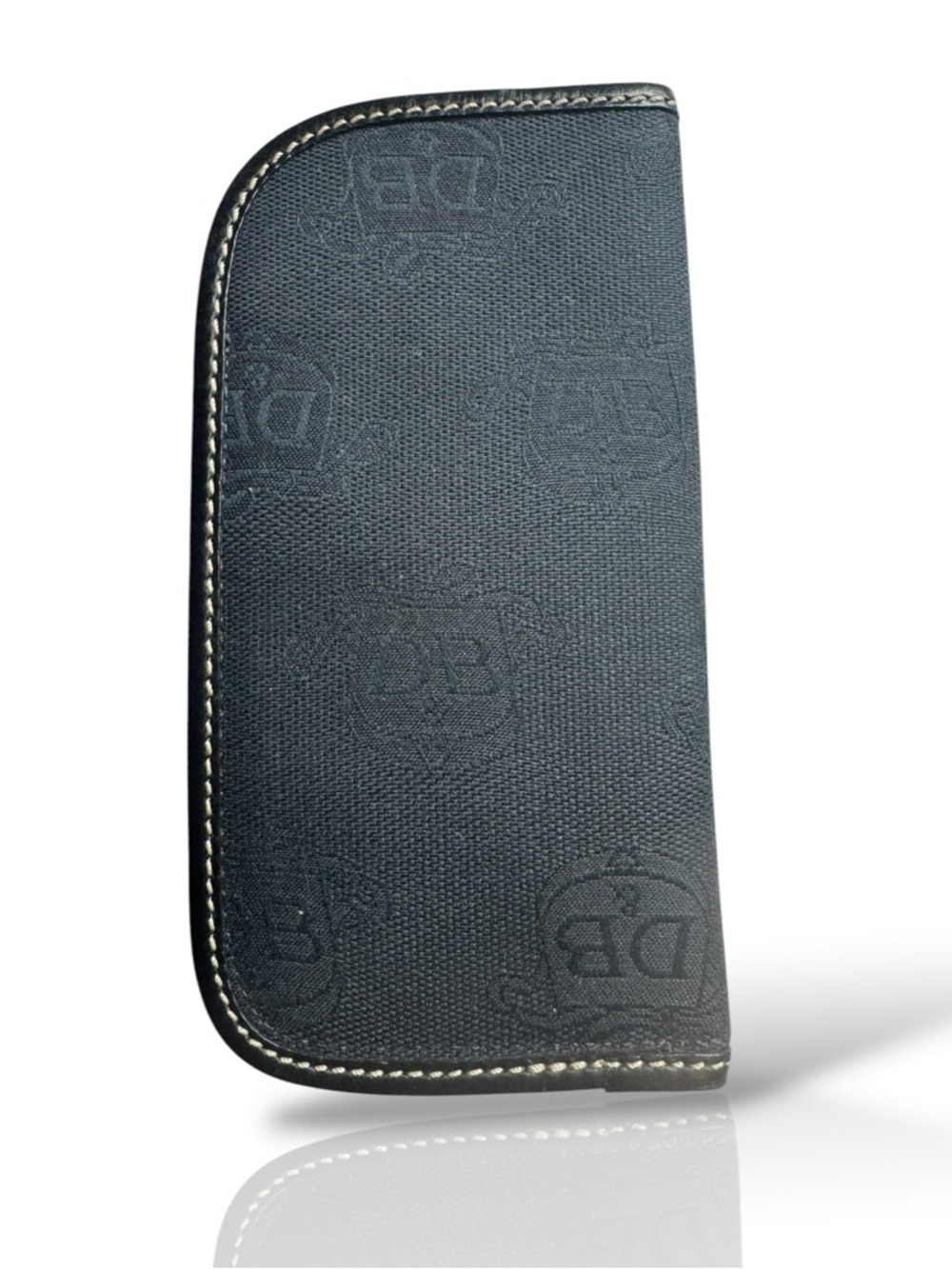 Dooney & Bourke Soft Monogram Glasses Case Canvas Leather Trim - Picture 2 of 3